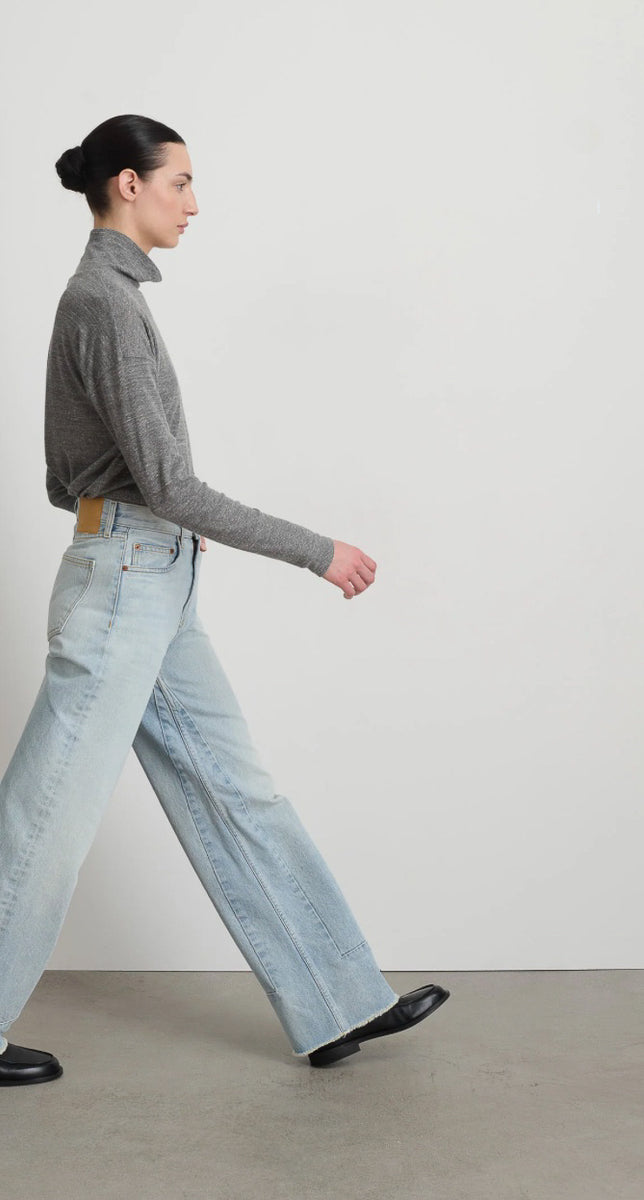 デニム・ジーパン B SIDES 'Marcel Culotte' jeans Black Marcel Culotte - B Sides – The Study Club Mendocino