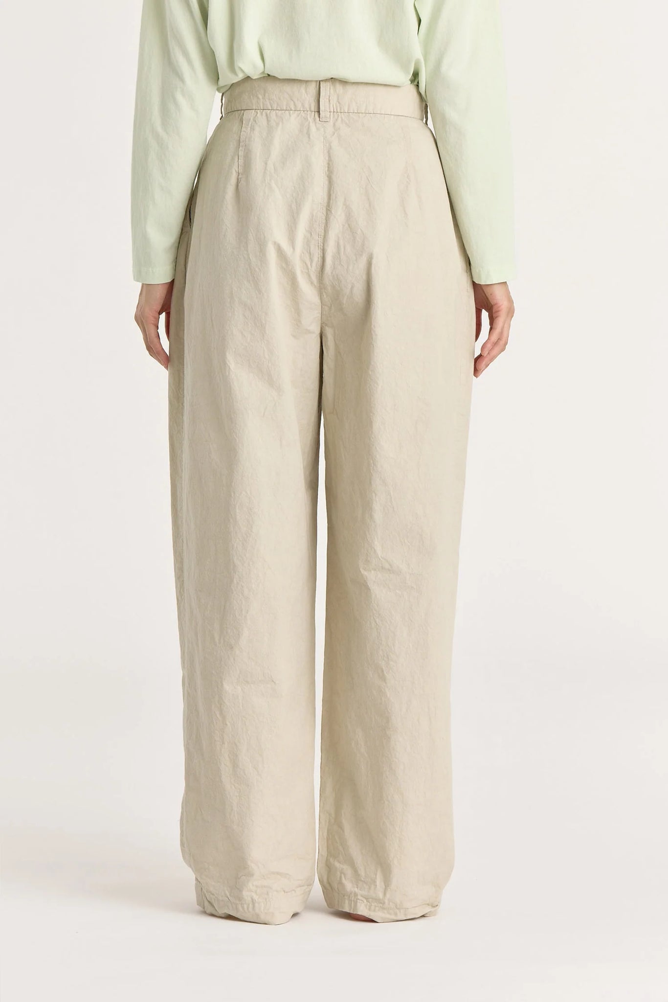 Crinkled Wide Trousers