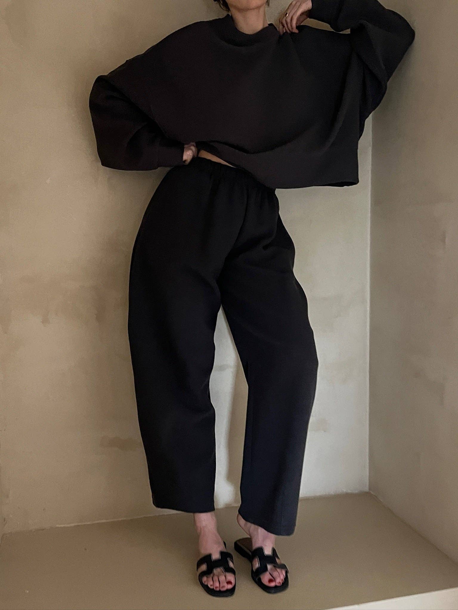 Camden Rippled Cotton Curve Pant