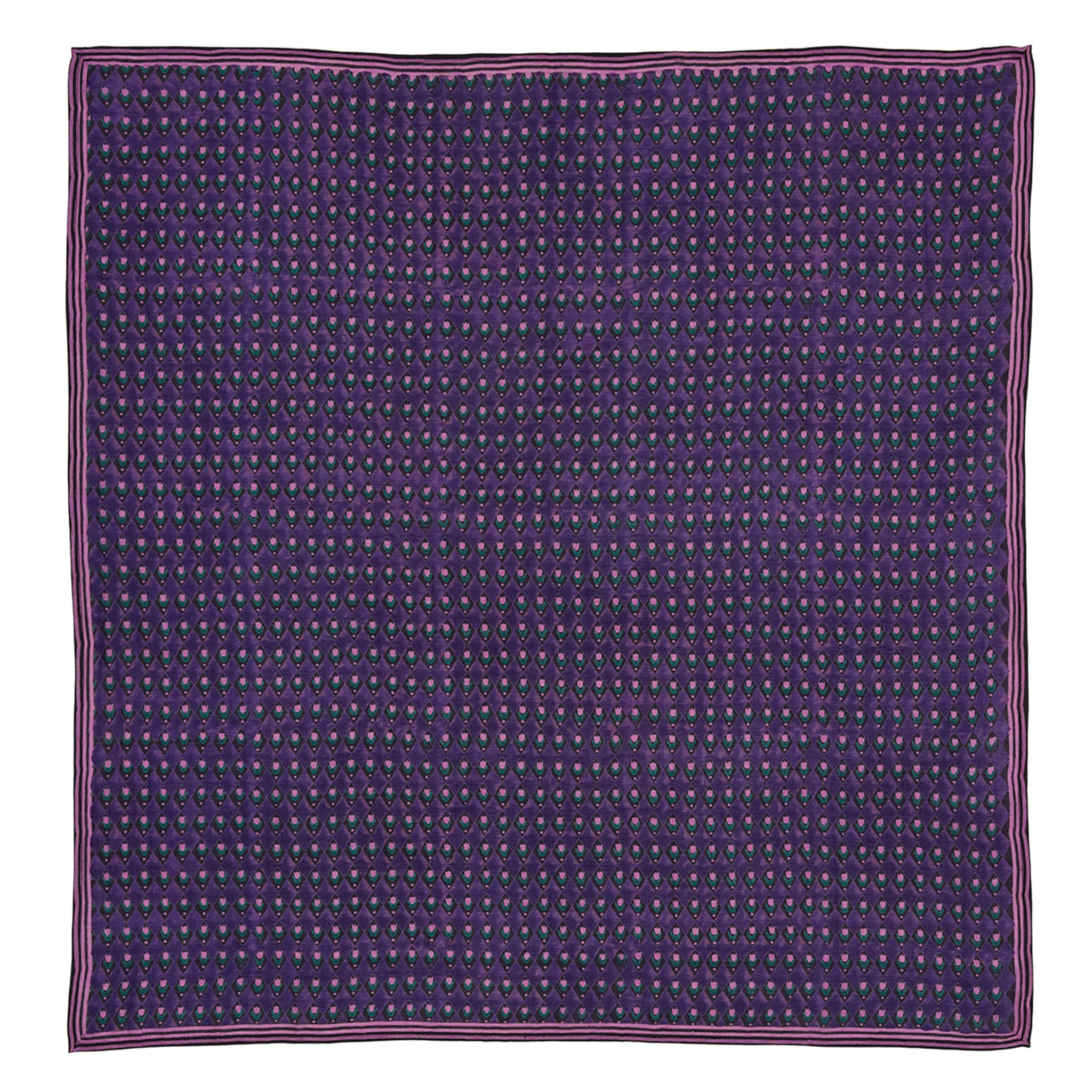 Purple Tulips Square Scarf