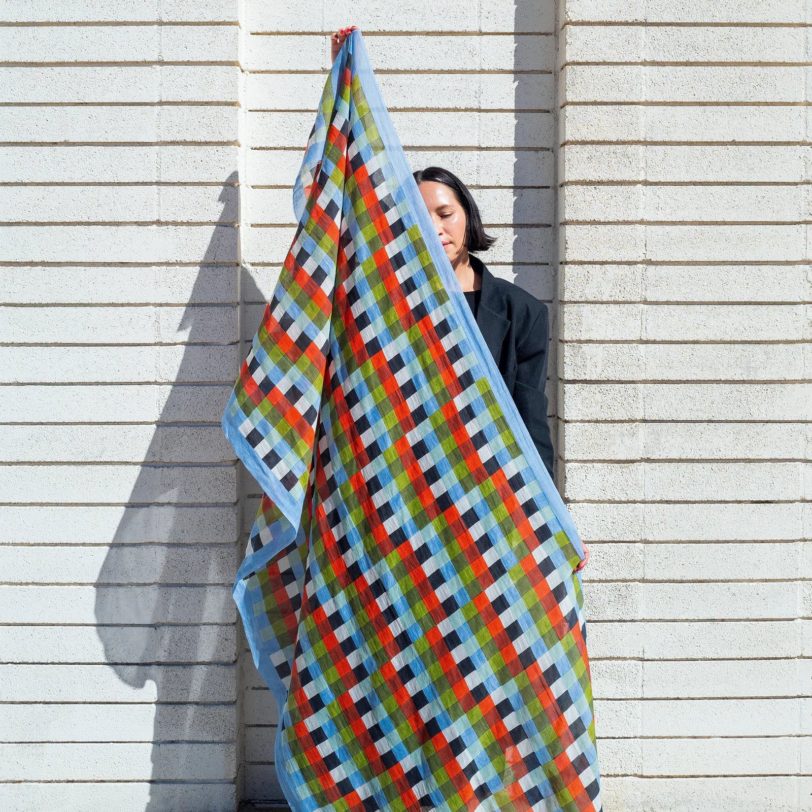 Split Bars Long Scarf