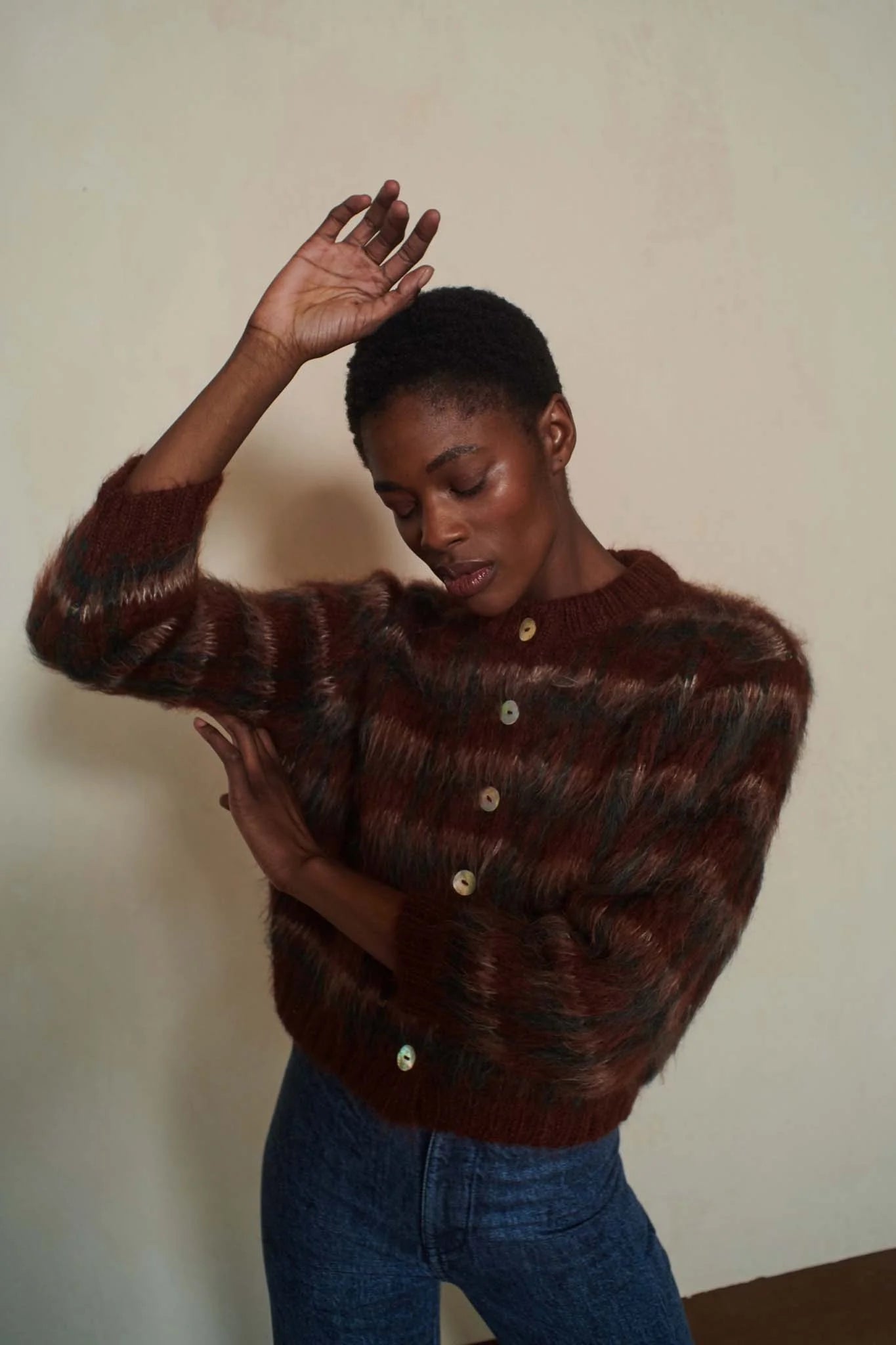 Brushed Cardi