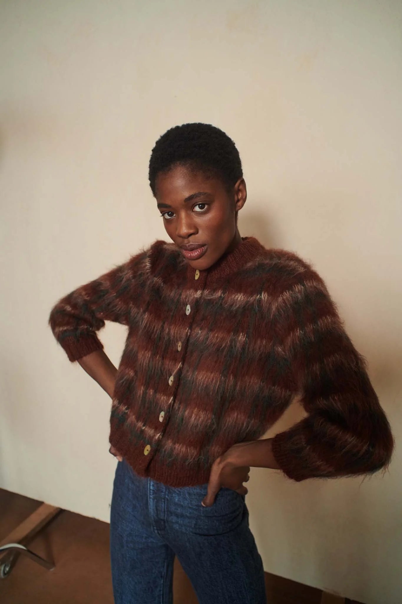 Brushed Cardi