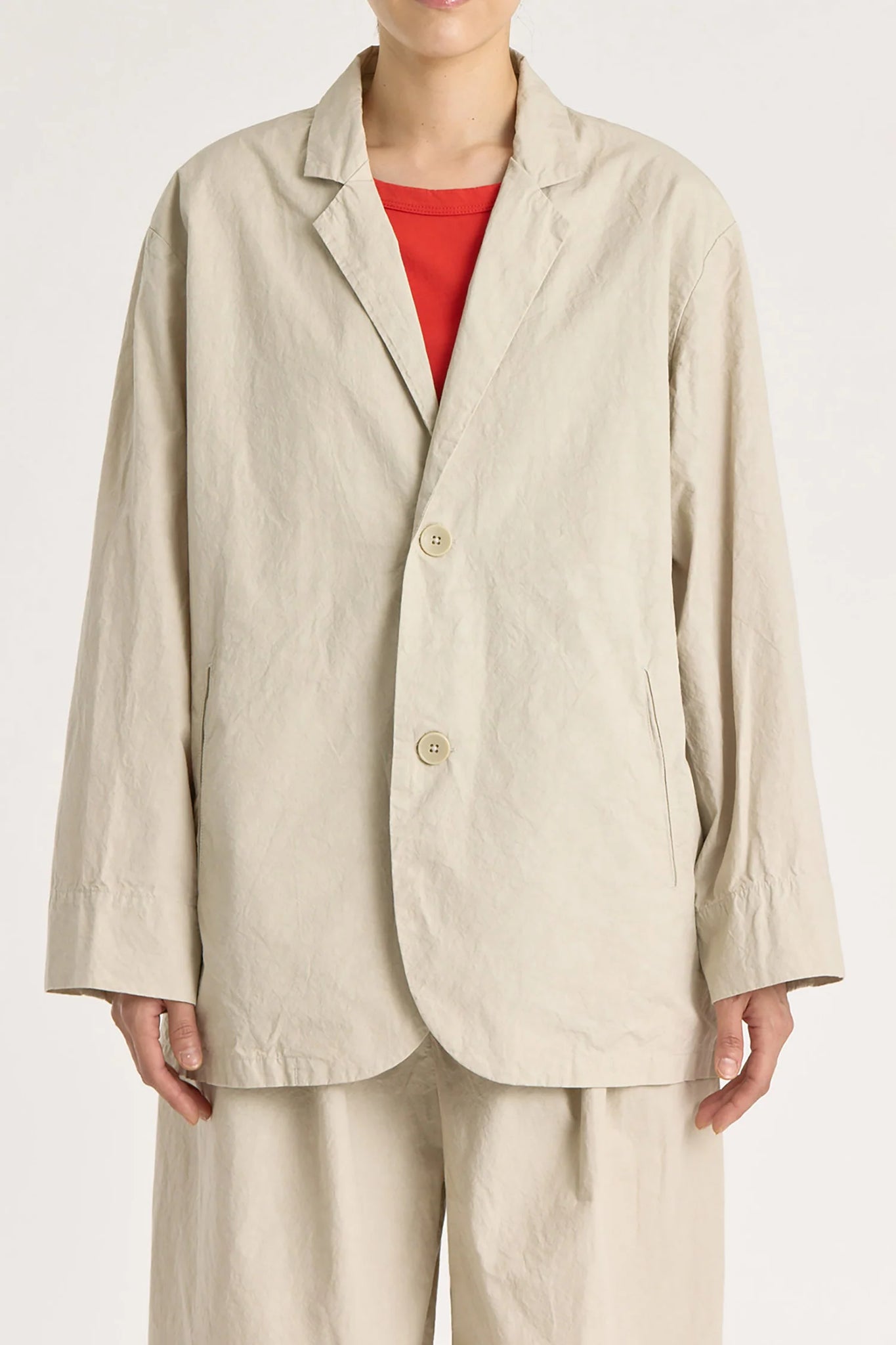 Crinkled Blazer