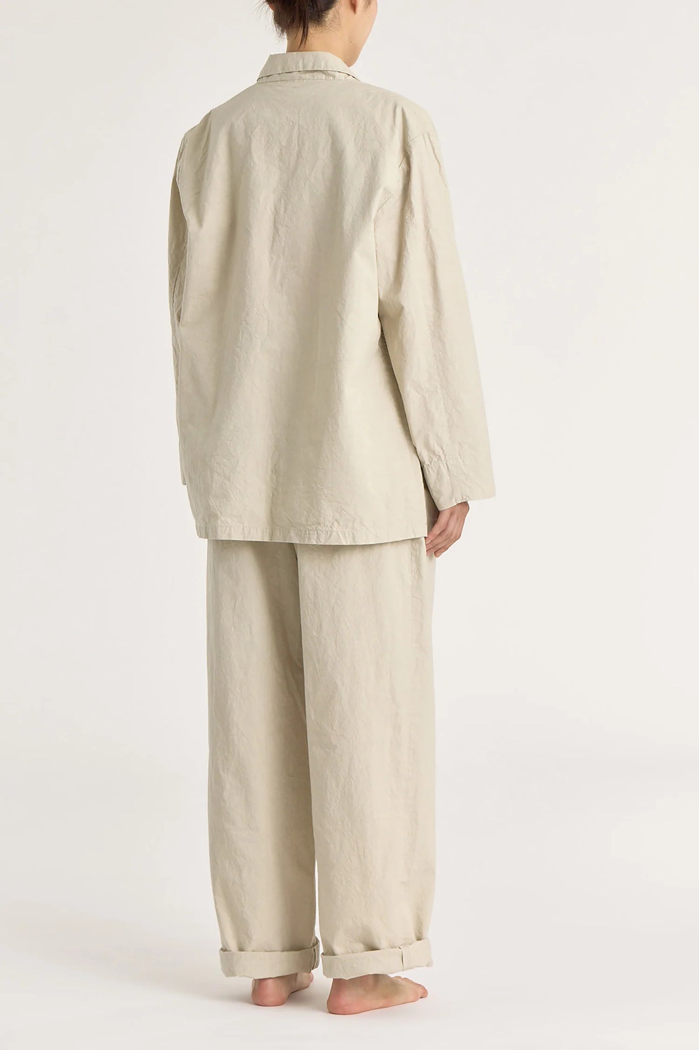 Crinkled Wide Trousers