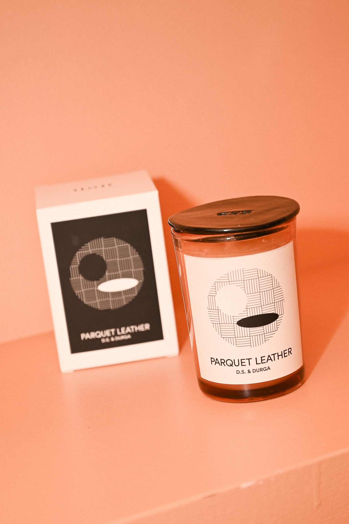 Parquet Leather Candle