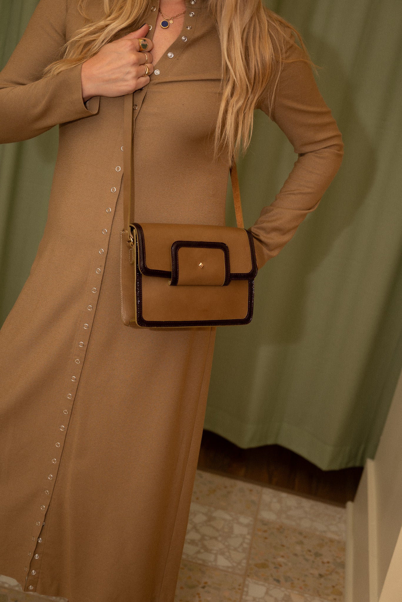 Le Mischka Crispy Bronze Edge Bag