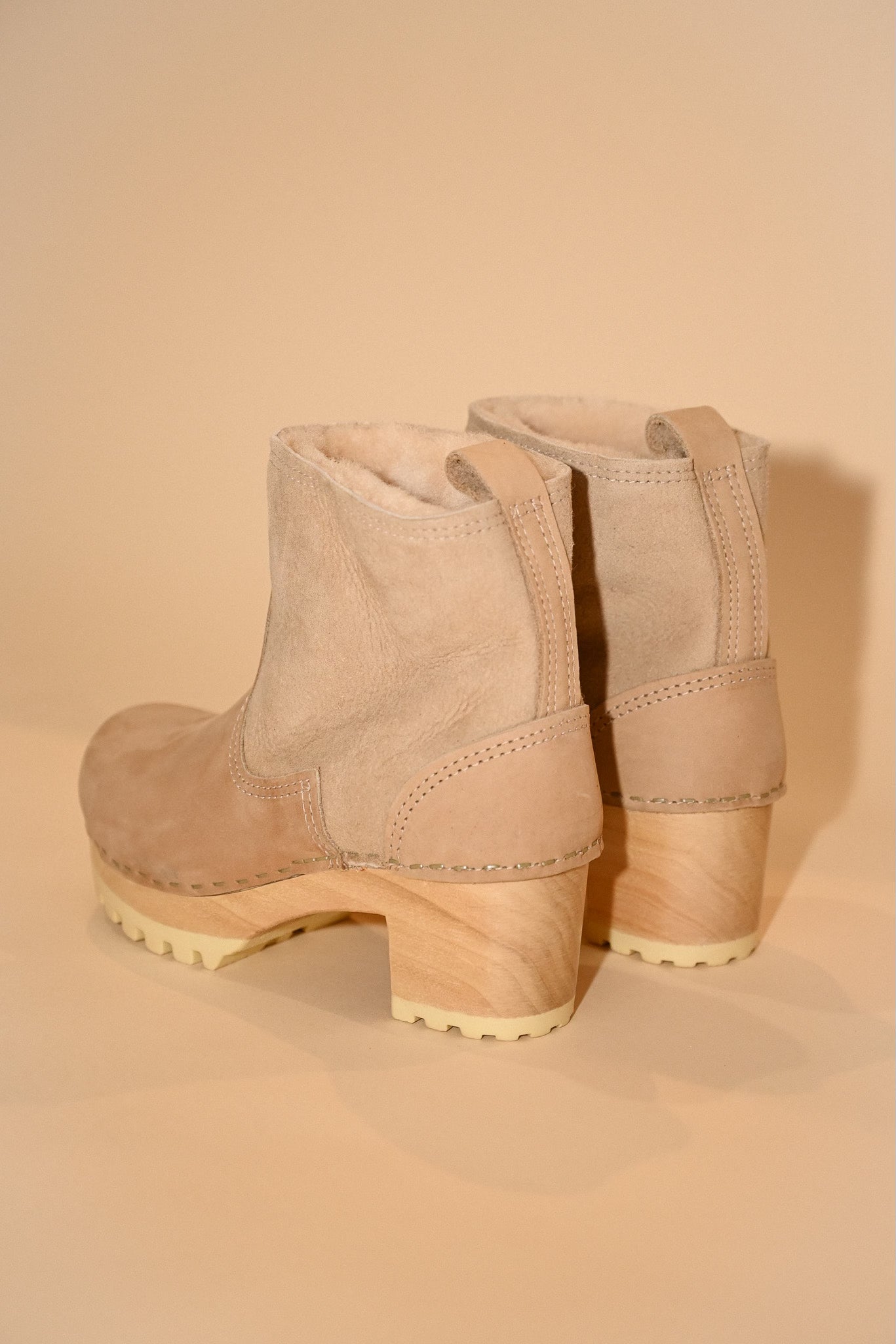5" Pull On Shearling Clog Boot