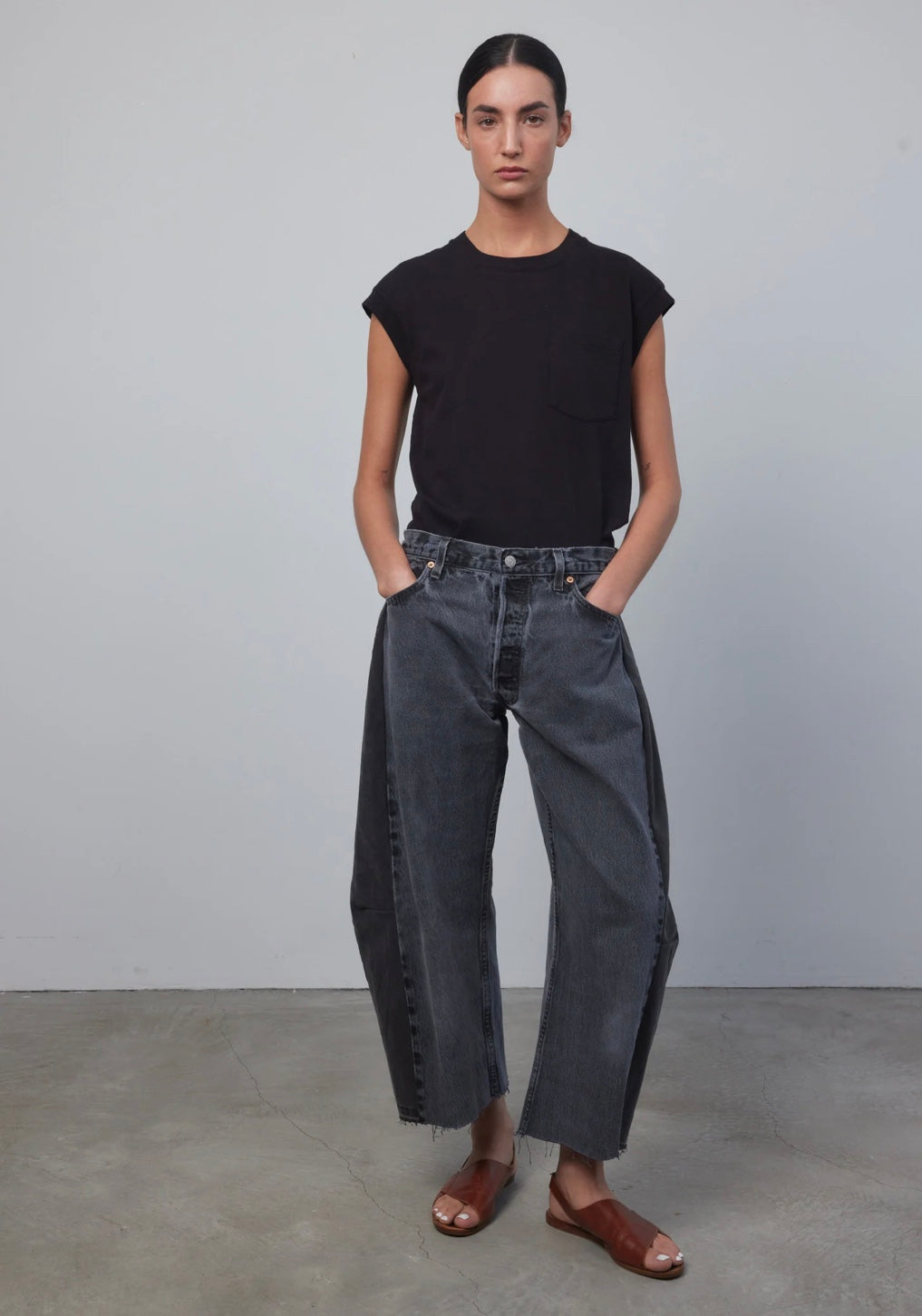 Vintage Lasso Jean Slouch Crop