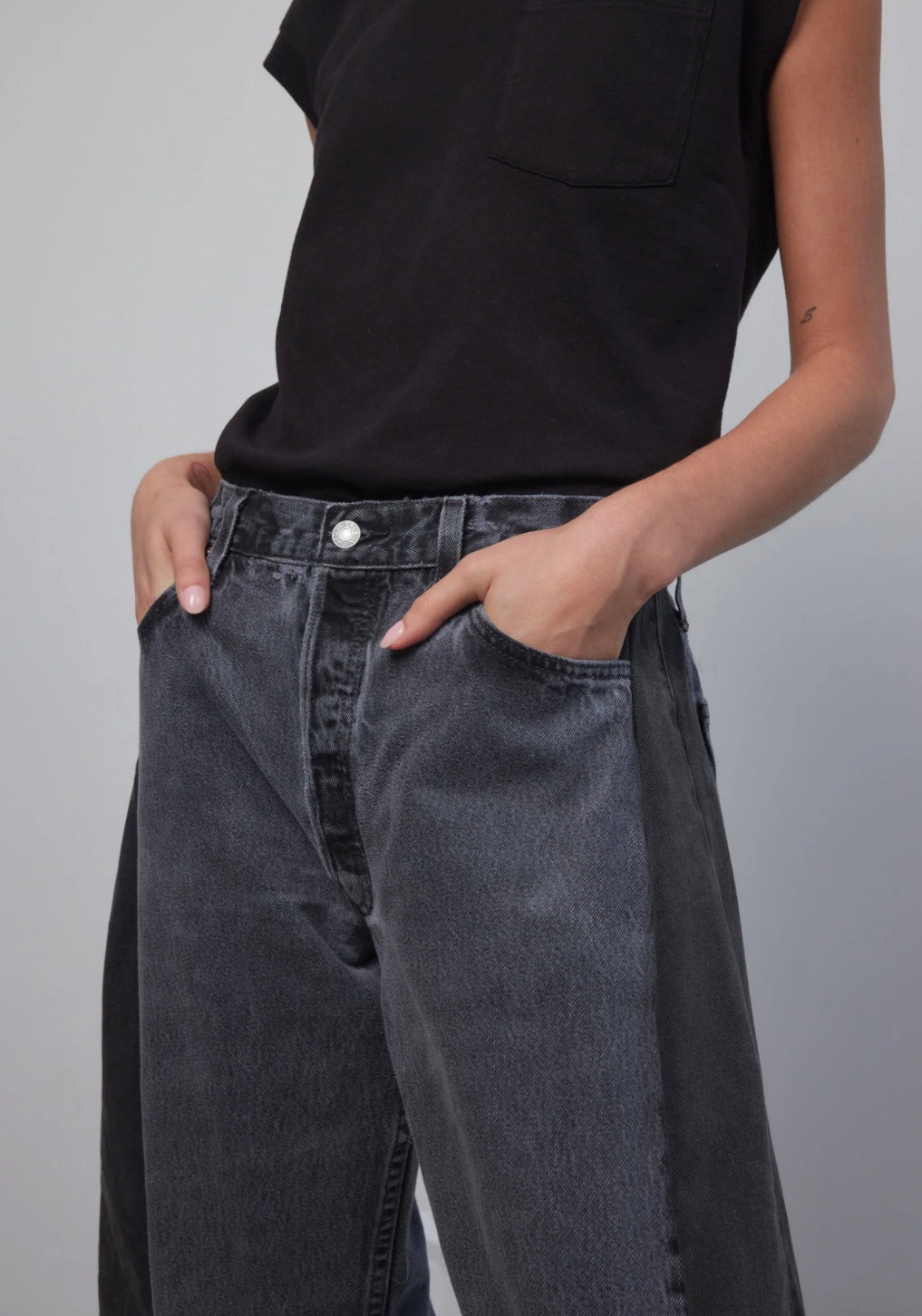 Vintage Lasso Jean Slouch Crop
