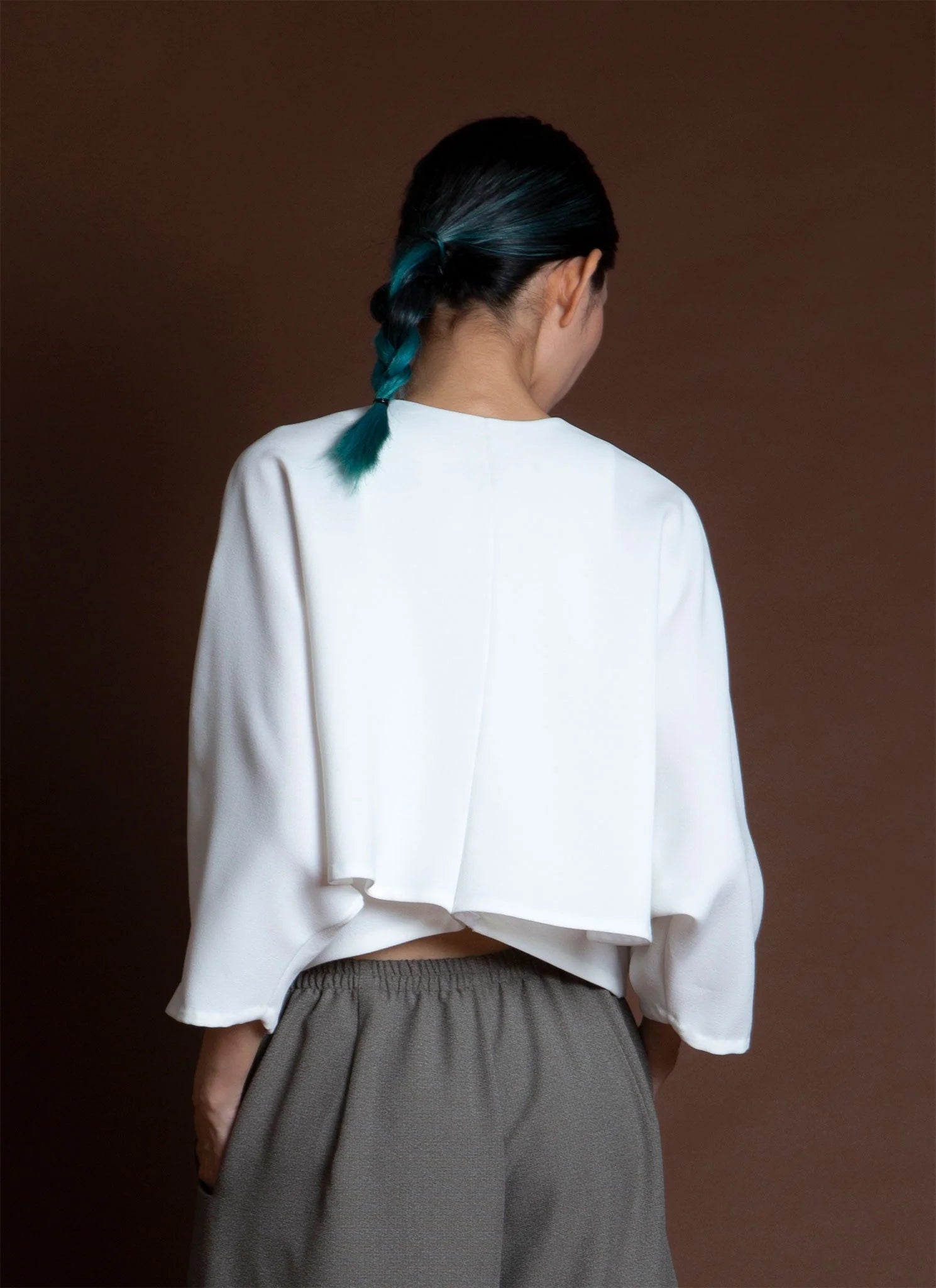 Lemongrass Double Folded Dolman Neck Top