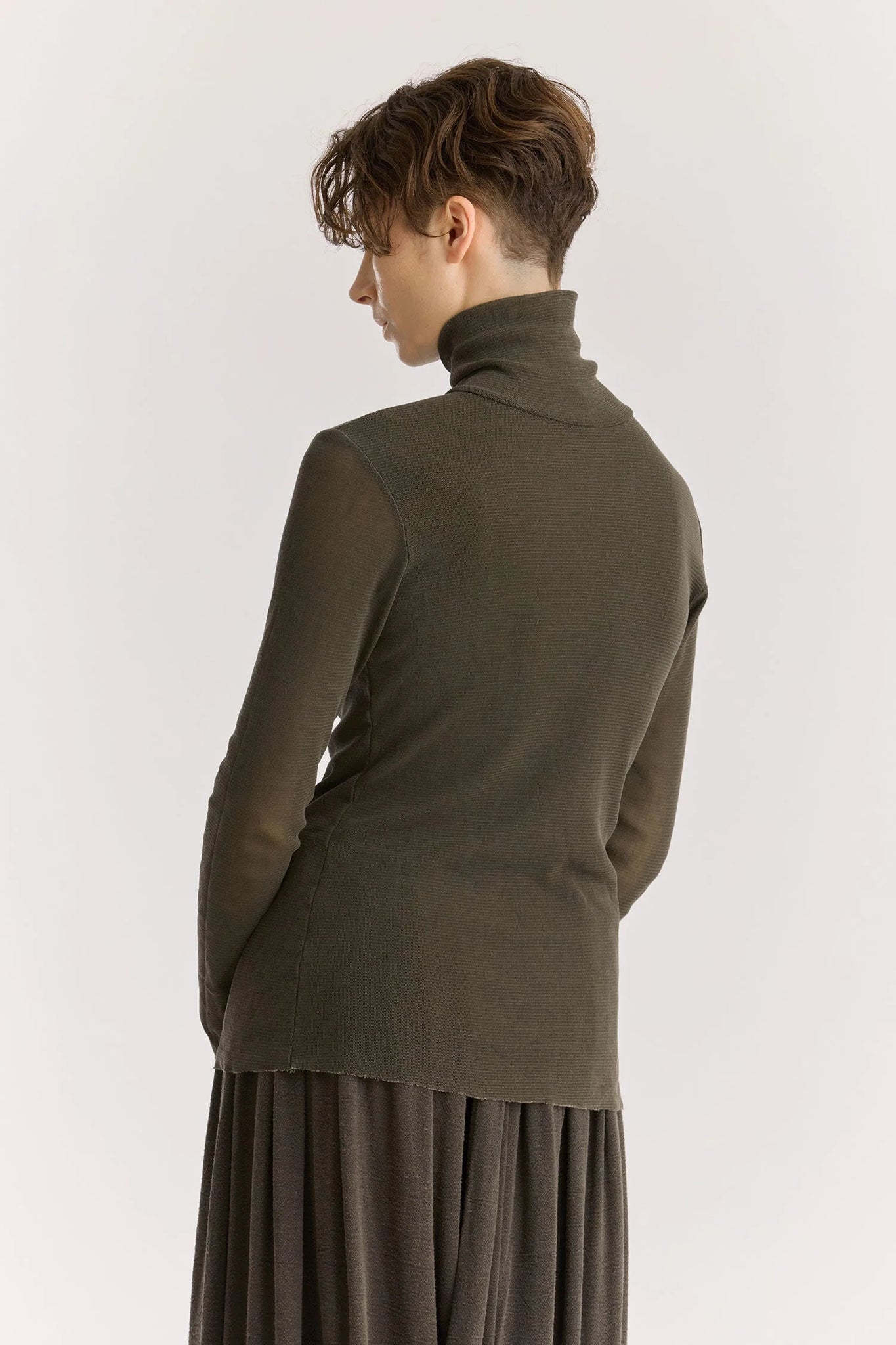 Double Mesh Turtleneck