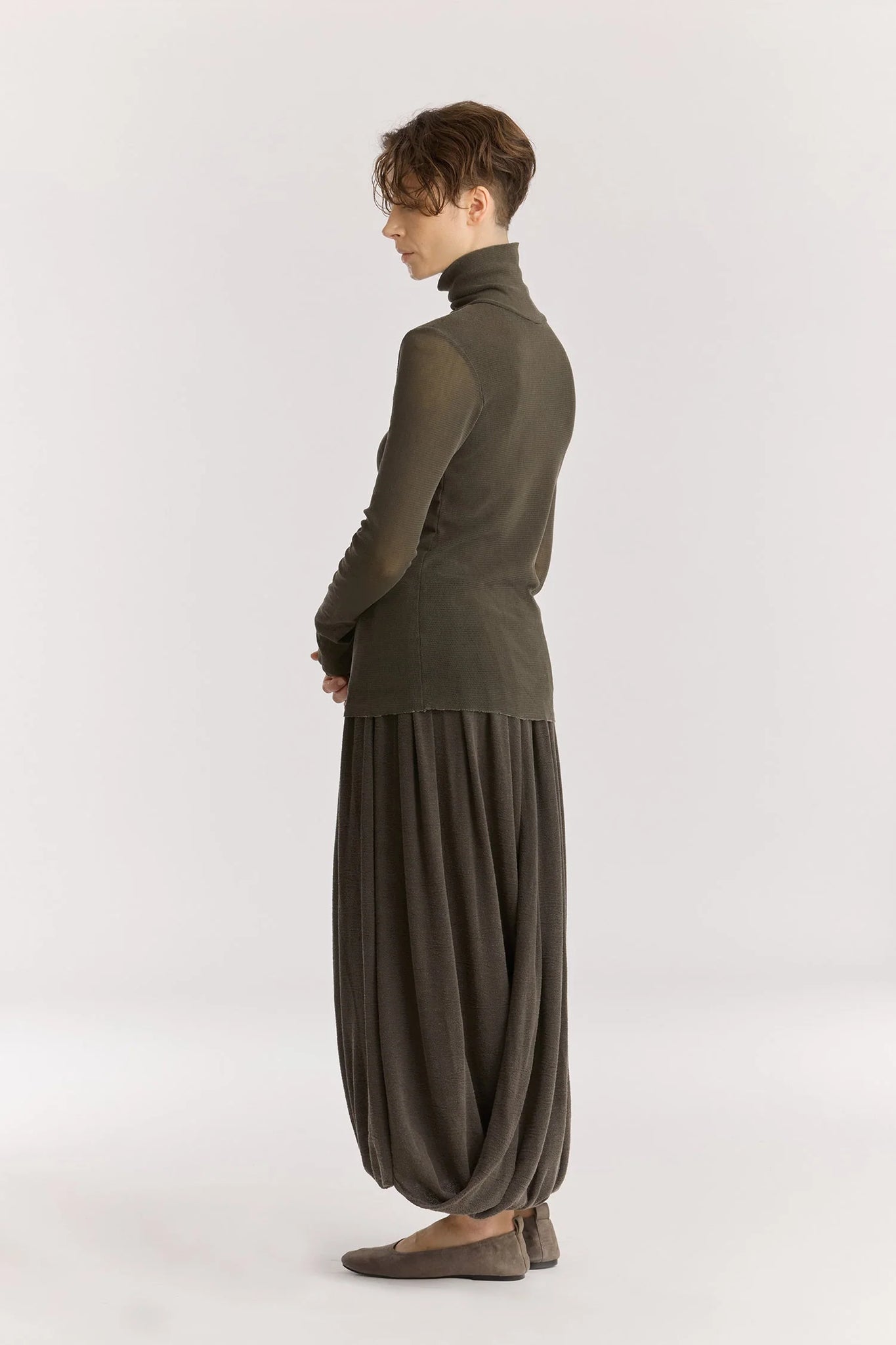 Double Mesh Turtleneck