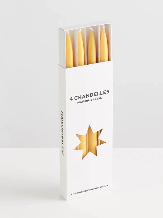 4 Chandelles- Tapered Candles