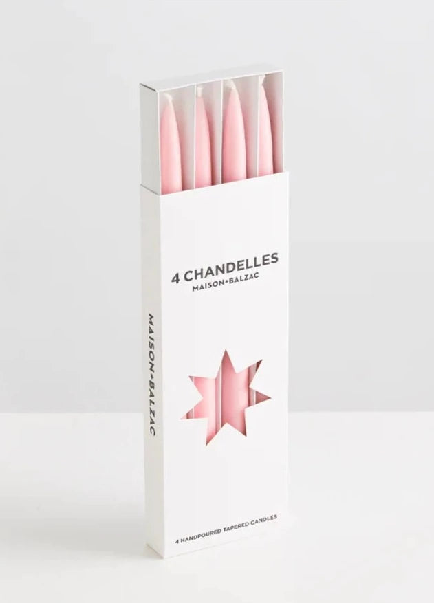 4 Chandelles- Tapered Candles