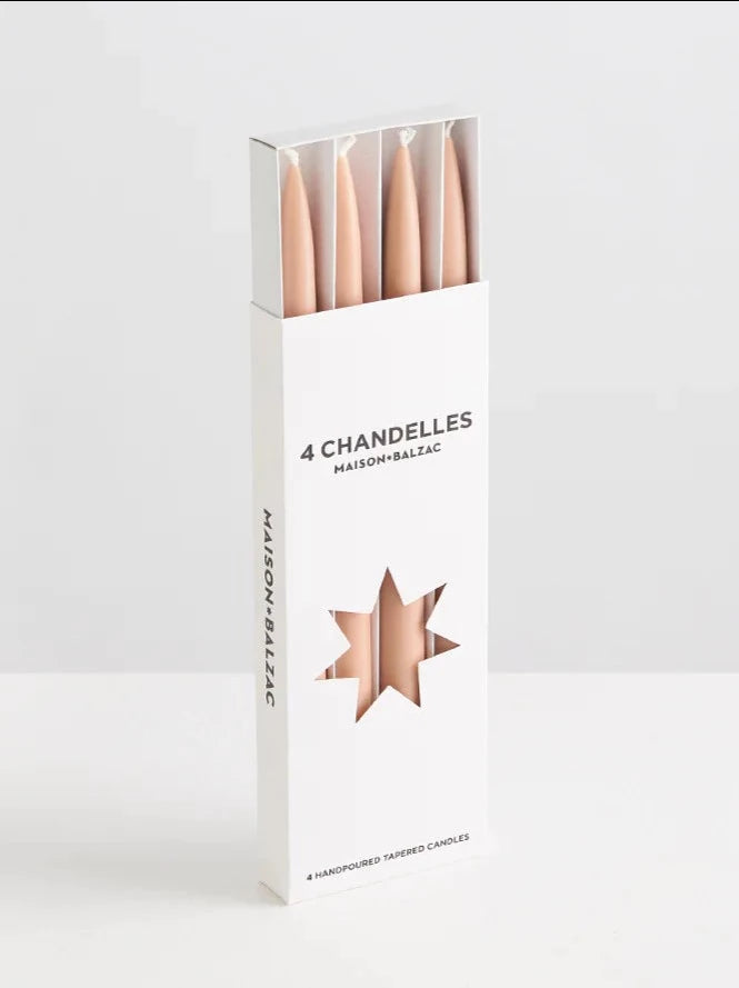 4 Chandelles- Tapered Candles