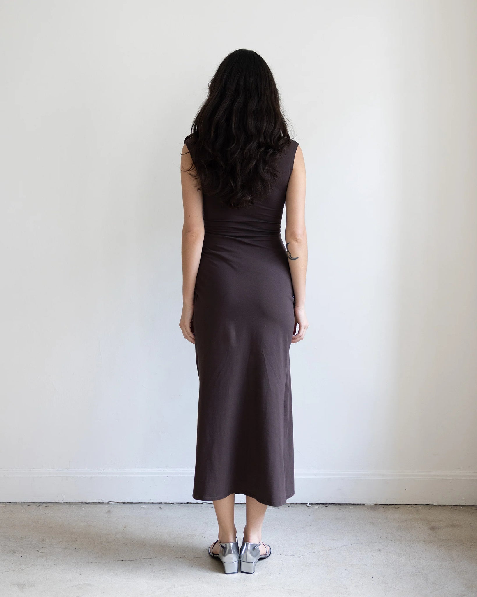 Mira Gathered Knit Dress