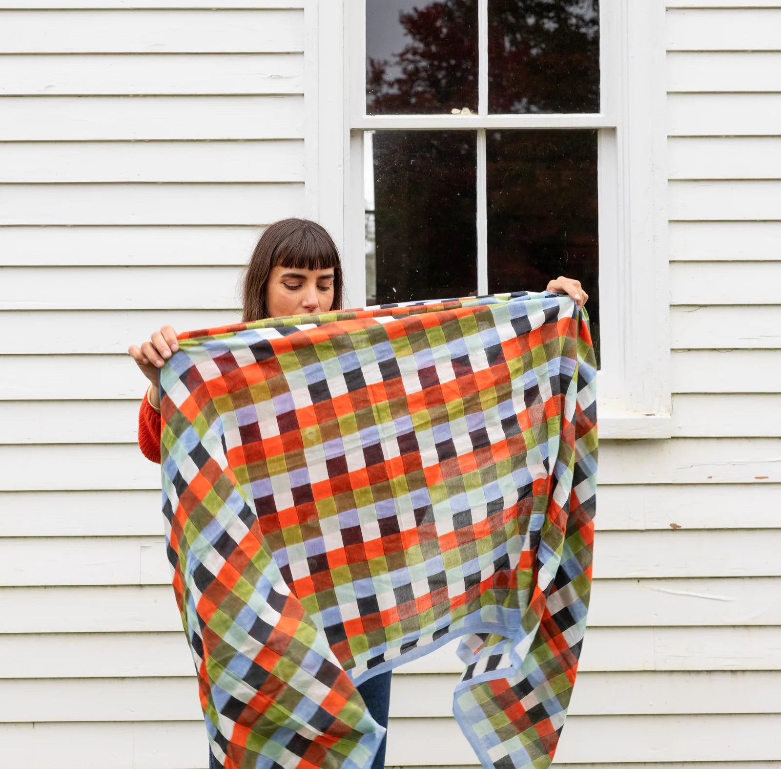 Split Bars Long Scarf