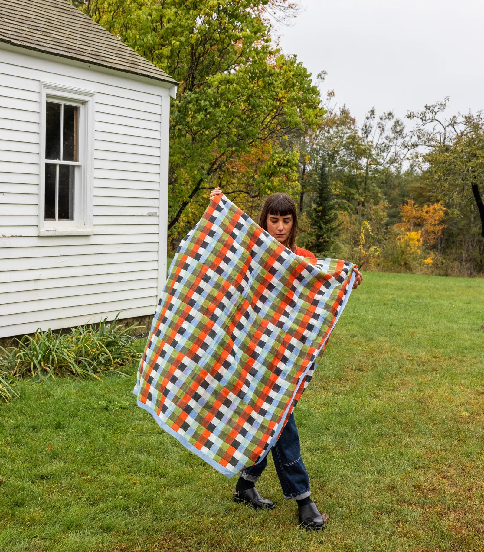 Split Bars Long Scarf