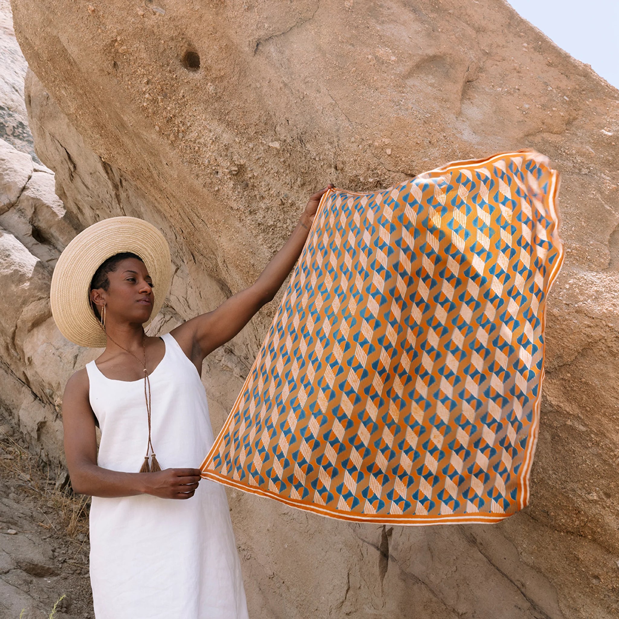 Dolomite Silk Square Scarf