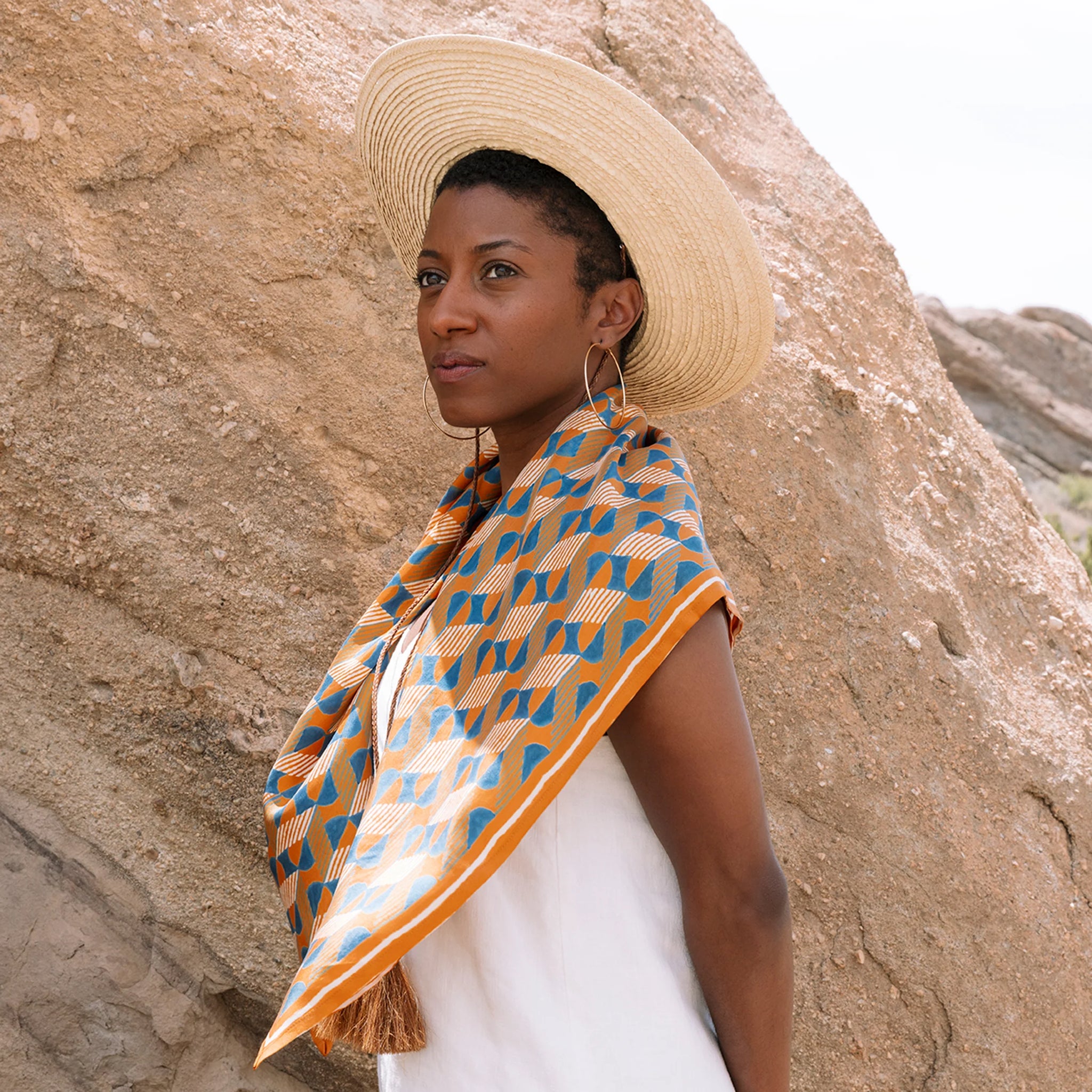 Dolomite Silk Square Scarf