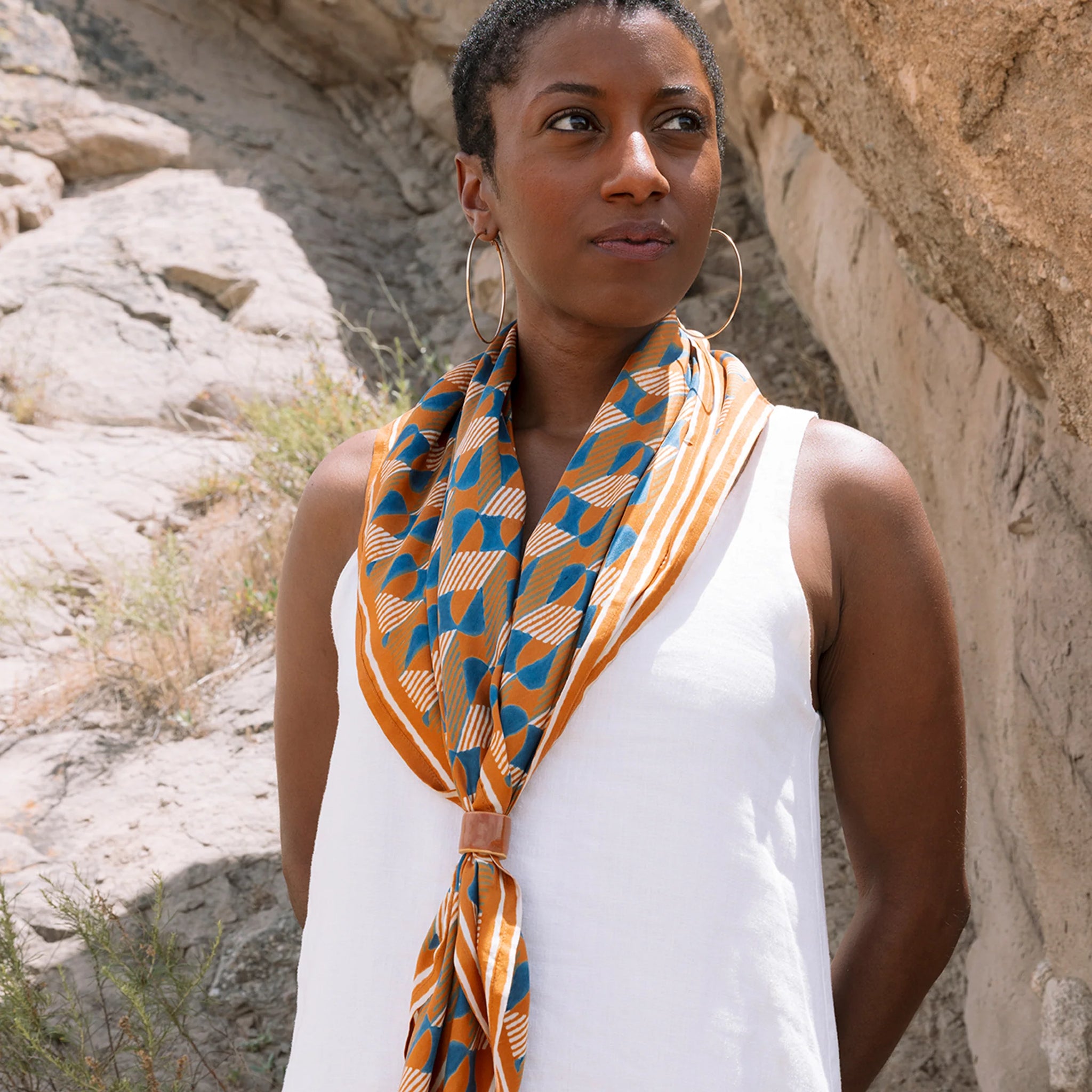 Dolomite Silk Square Scarf