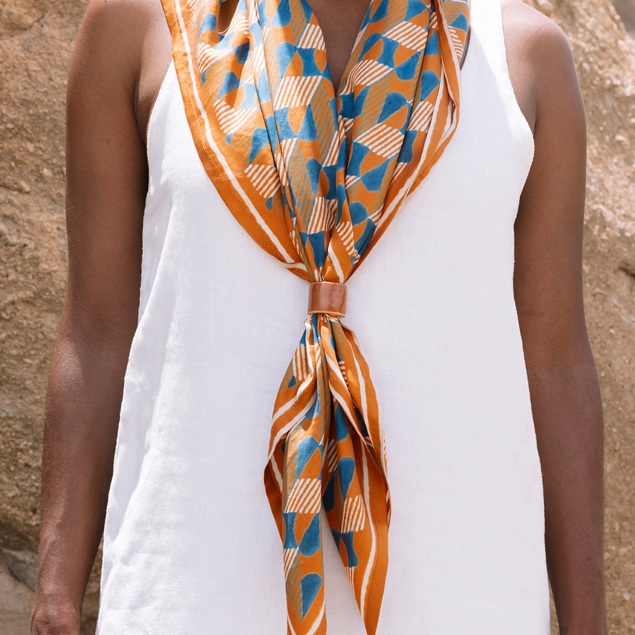 Dolomite Silk Square Scarf