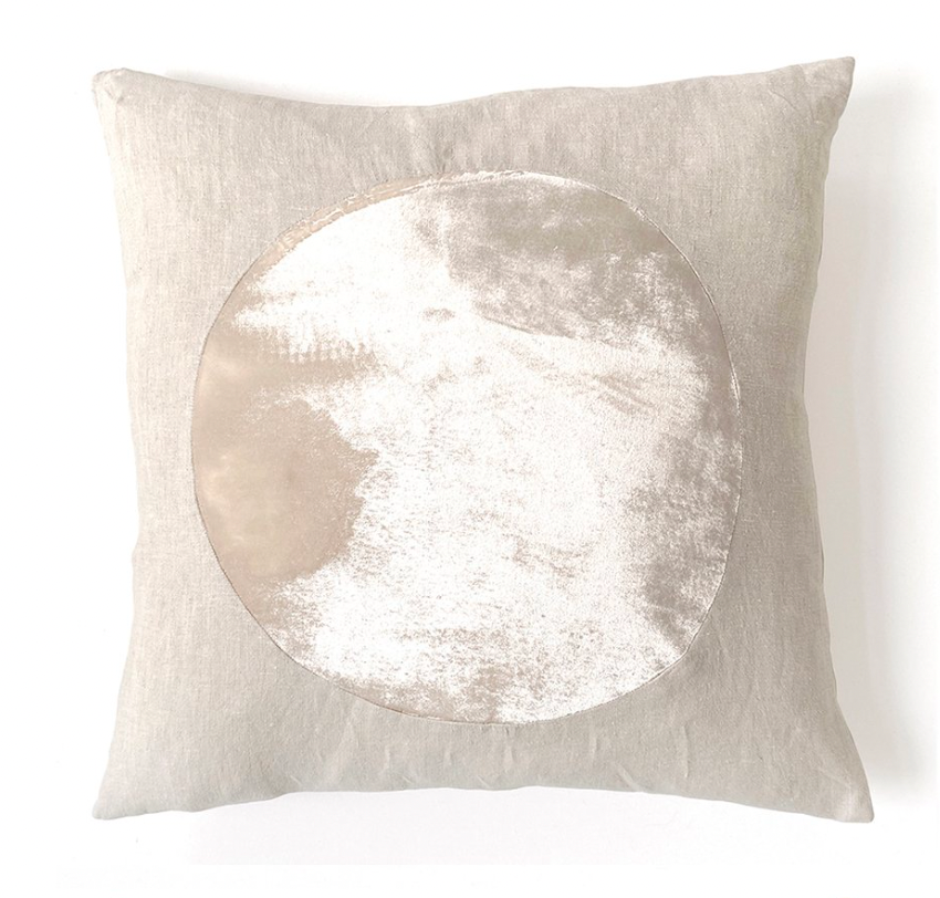 Large Velvet Circle Pillow