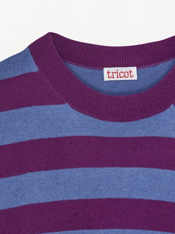 Recycled Cashmere & Cotton Striped Sweater