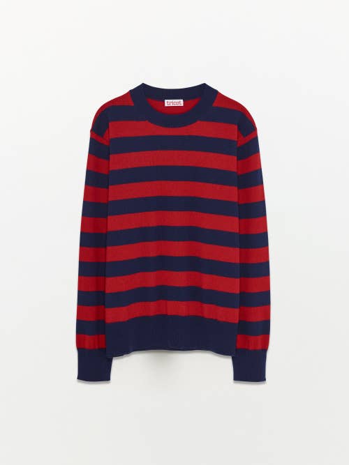 Recycled Cashmere & Cotton Striped Sweater