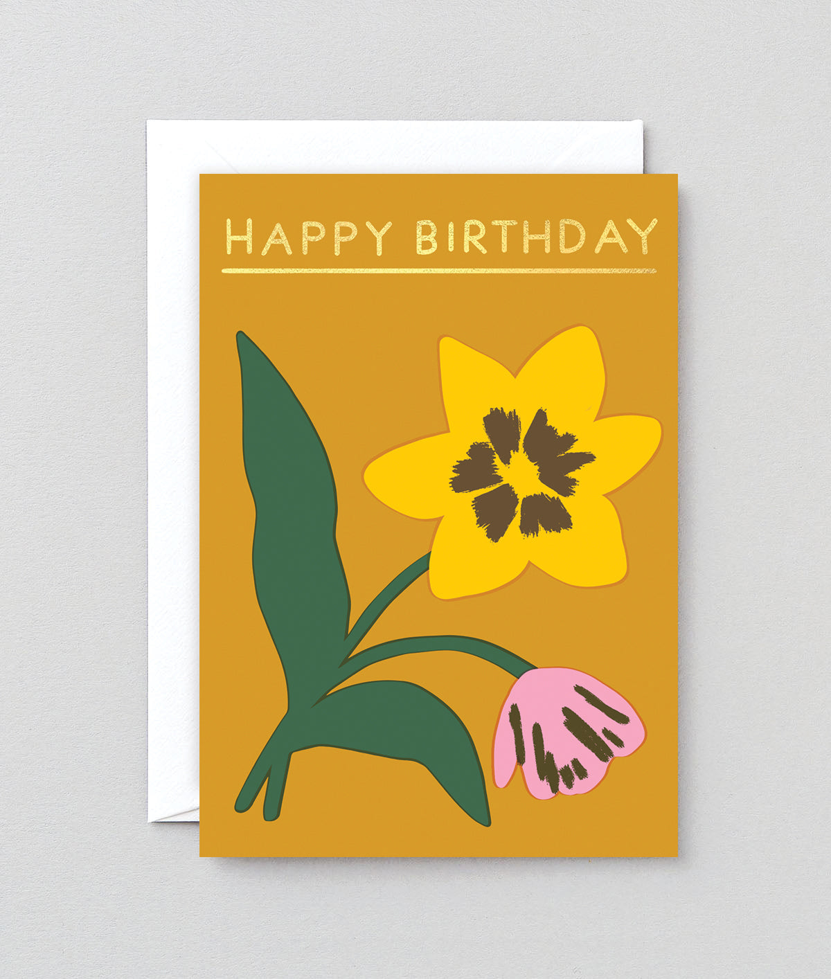 Birthday Flower Study Card