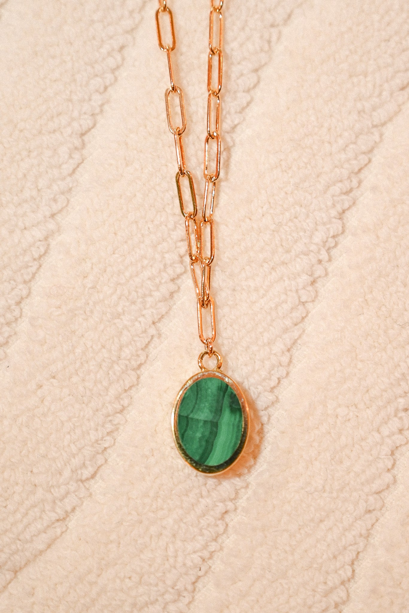 Malachite Pendant Necklace