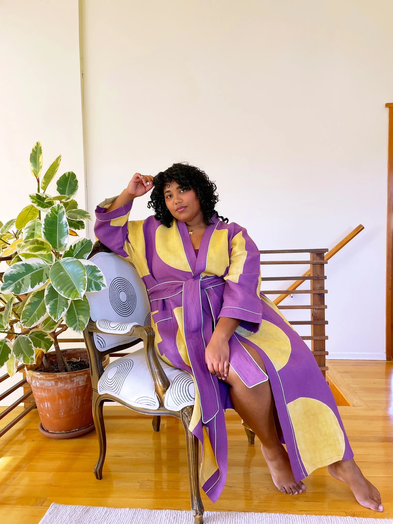 Dot Dash Robe