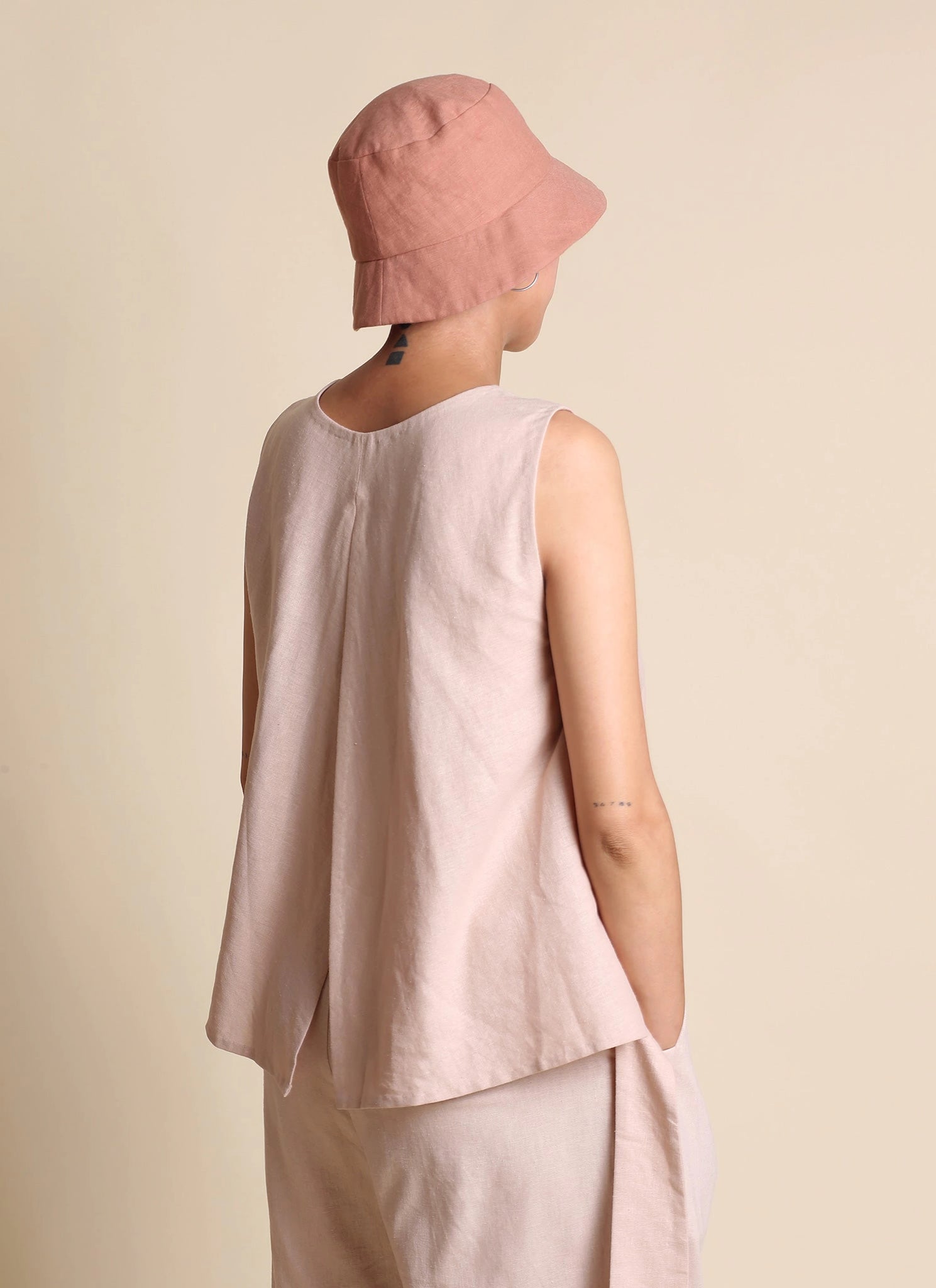 Mint Back Split Wrap Top