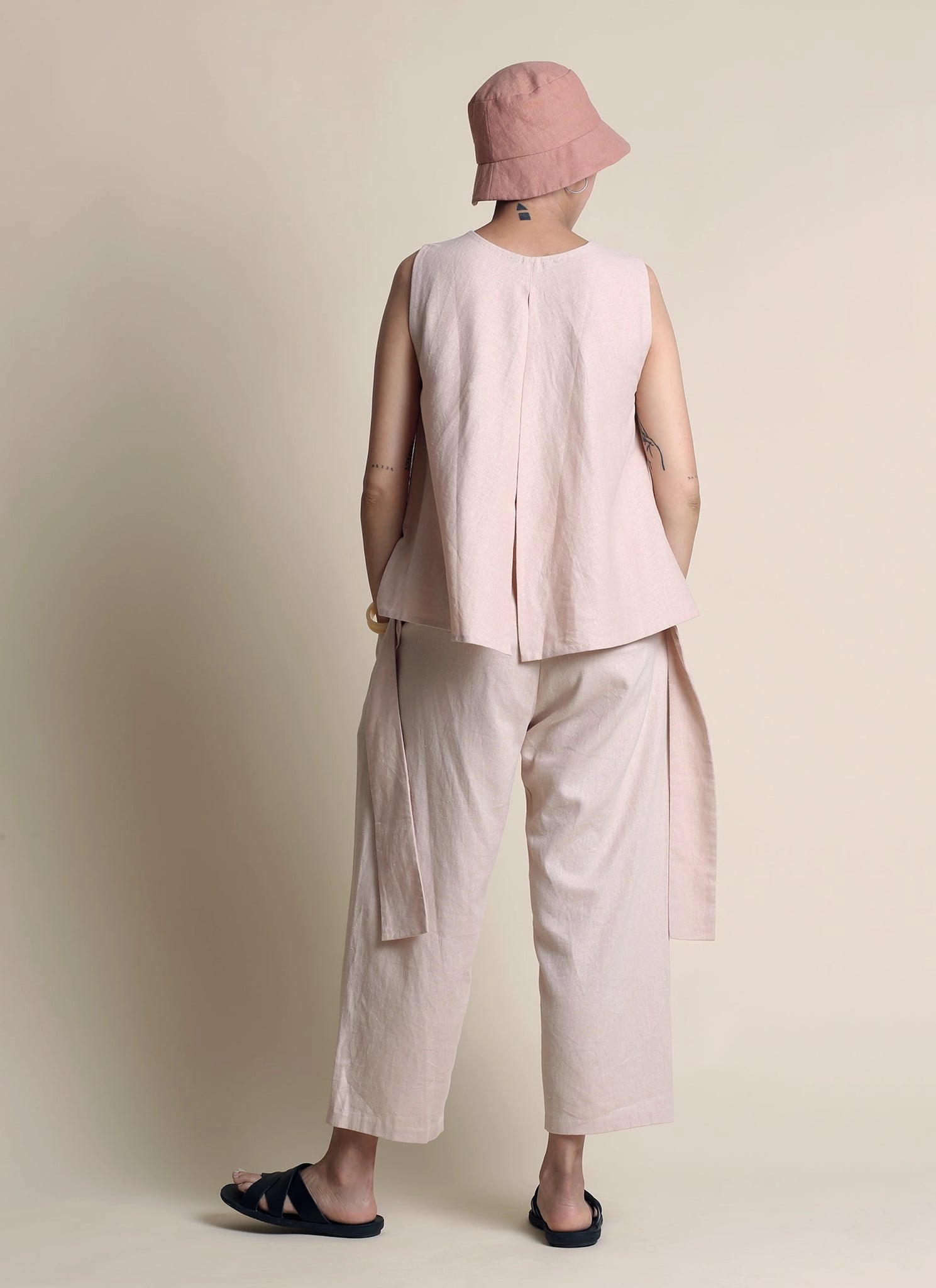 Mint Back Split Wrap Top
