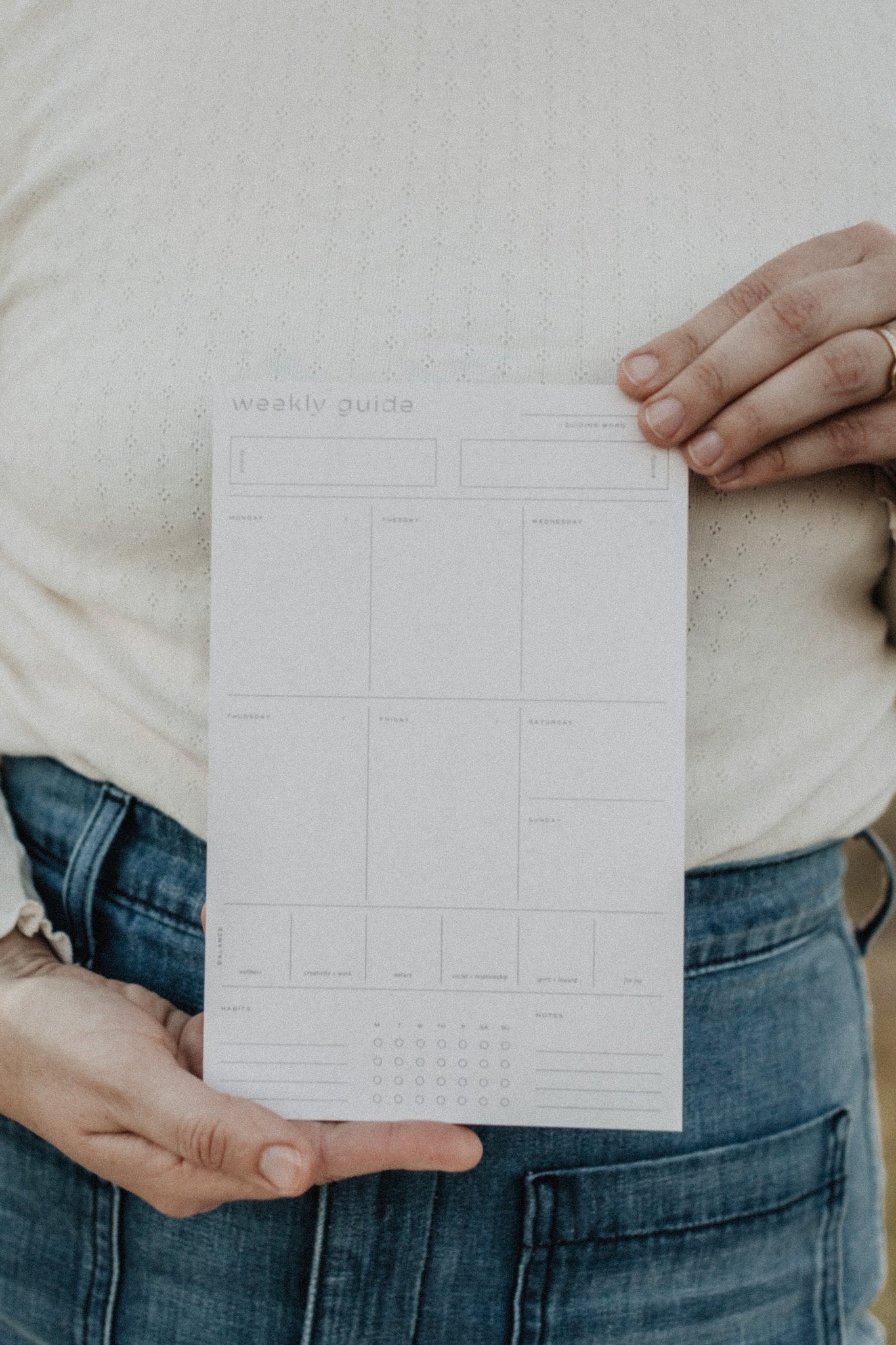 Weekly Guide Notepad